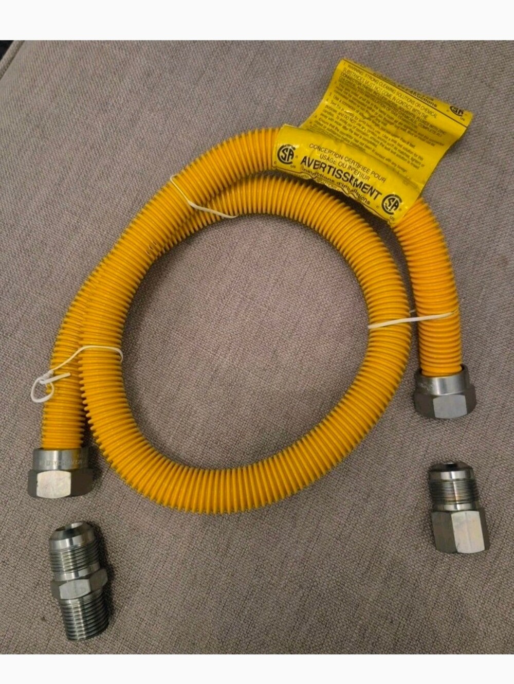 4ft (48") Procoat Gas Range Stove Oven  MIP x FIB Flex Connect Gas Install Kit